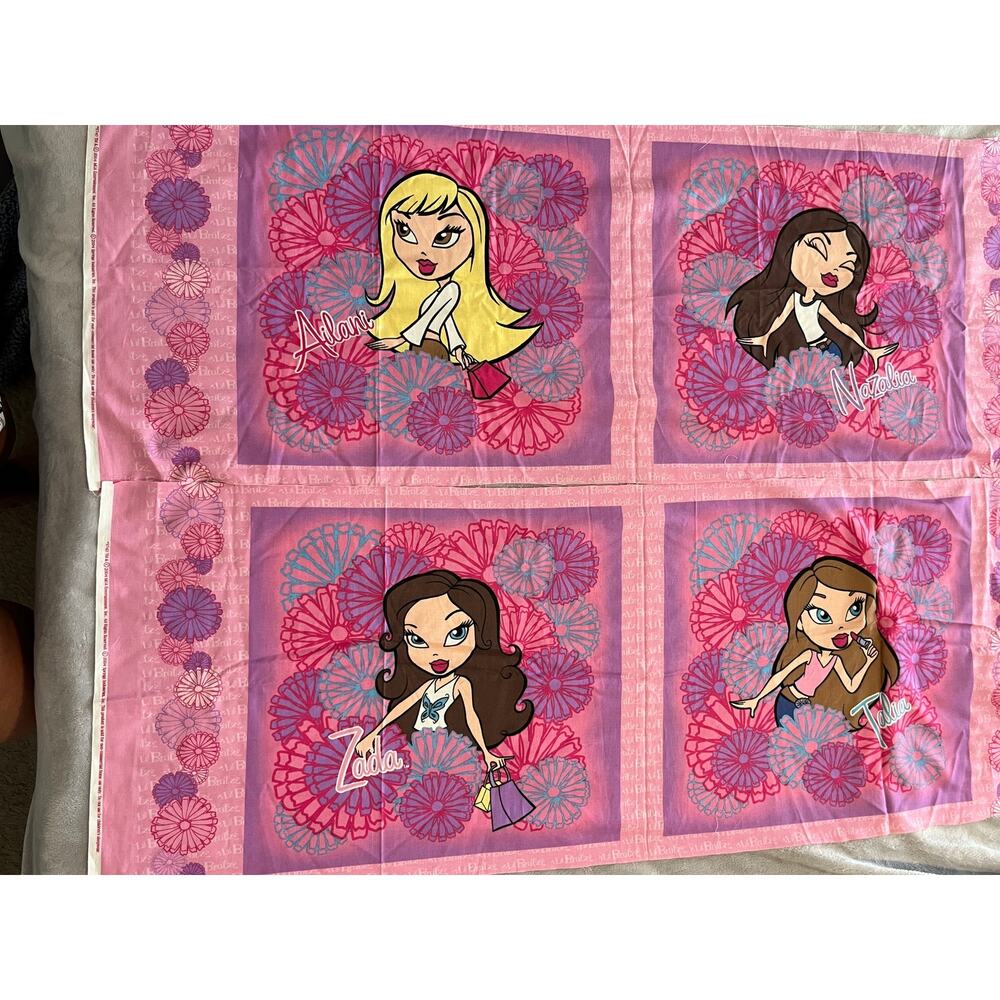 Lil Bratz Doll Pillow Fabric Panels 2004 Ailani Zada Talia Nazalia Springs